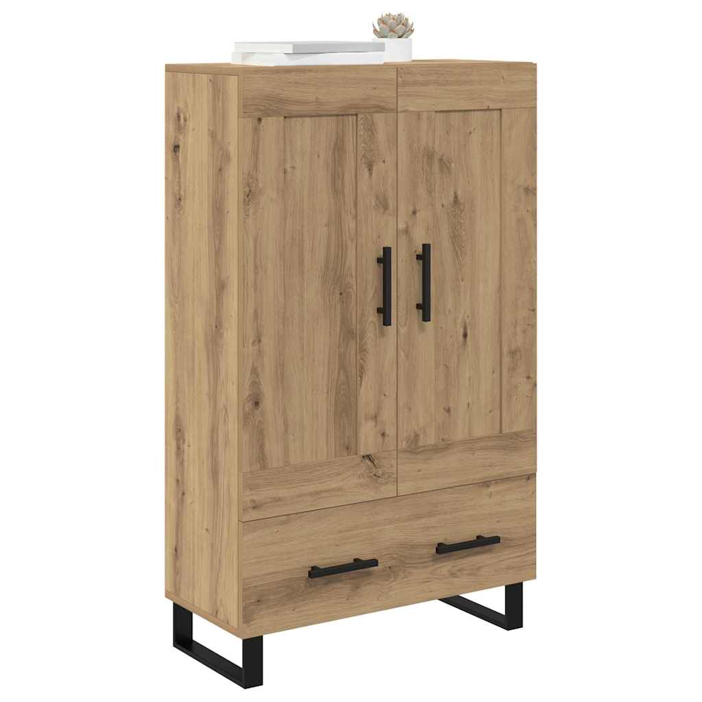 Highboard Artisan Eiken 69,5 x 31 x 115 cm Bewerkt hout is nu te koop bij PeponiXL, paradijselijk wonen!