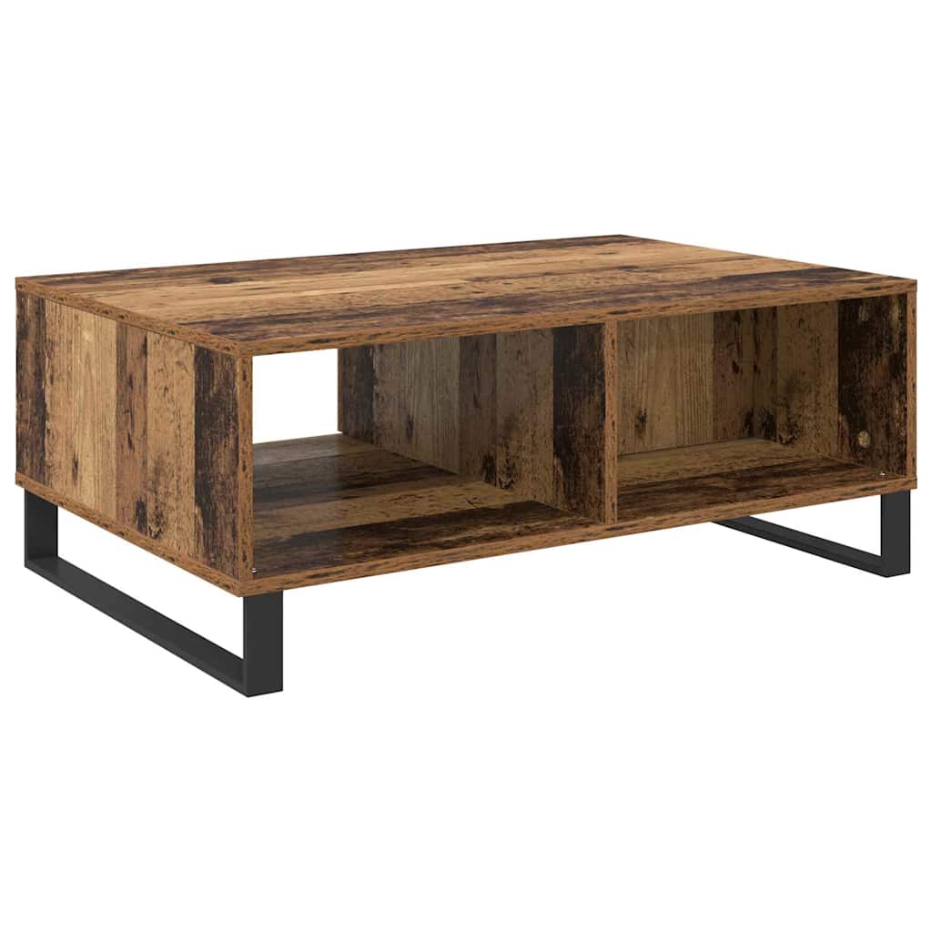 Salontafel Oud Hout 90 x 60 x 35 cm Bewerkt hout is nu te koop bij PeponiXL, paradijselijk wonen!