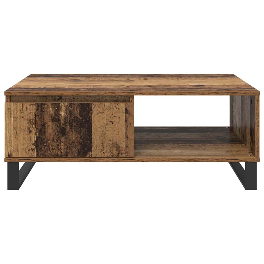 Salontafel Oud Hout 90 x 60 x 35 cm Bewerkt hout is nu te koop bij PeponiXL, paradijselijk wonen!