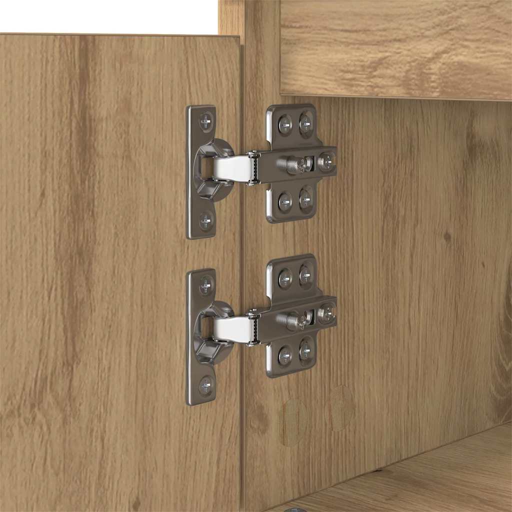 Salontafel Artisan Eiken 90 x 60 x 35 cm Bewerkt hout is nu te koop bij PeponiXL, paradijselijk wonen!