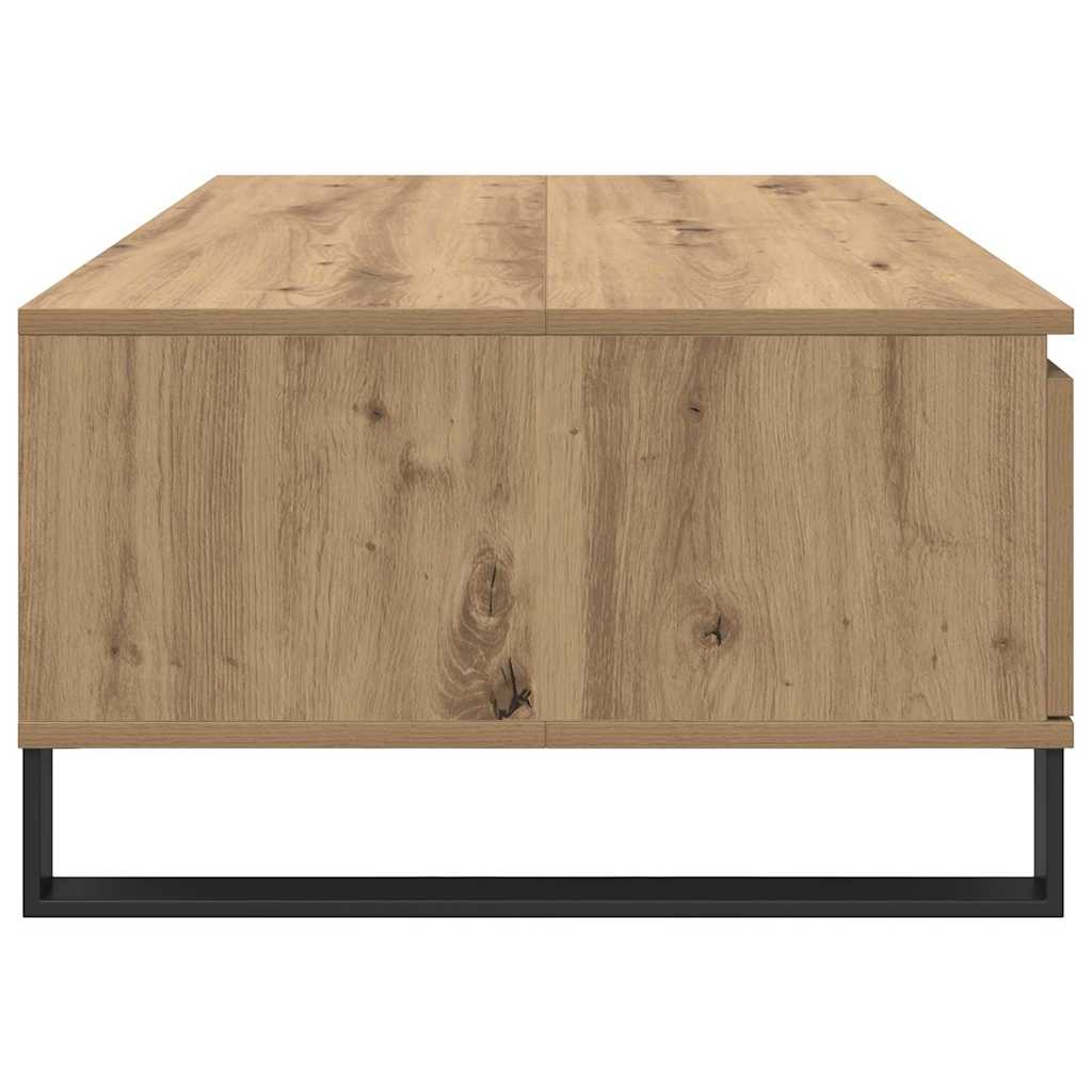Salontafel Artisan Eiken 90 x 60 x 35 cm Bewerkt hout is nu te koop bij PeponiXL, paradijselijk wonen!