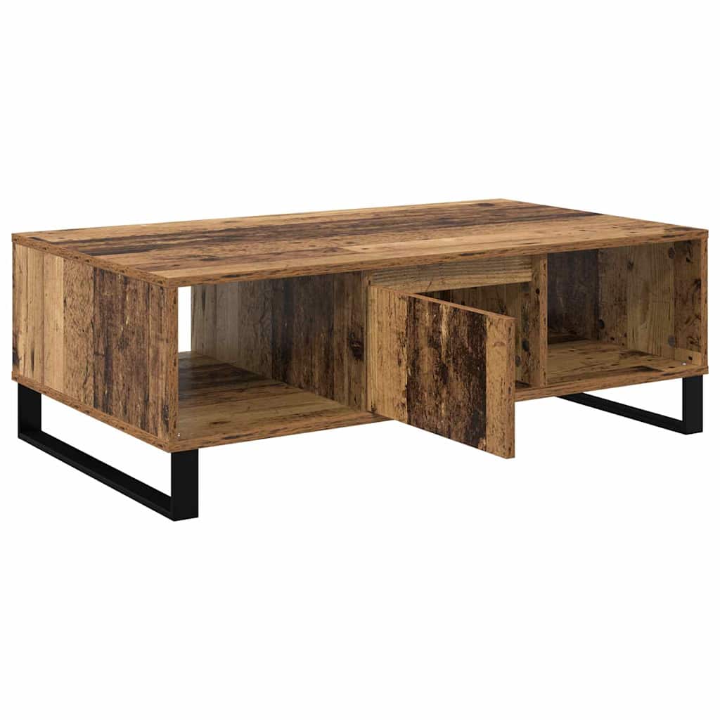 Salontafel Oudhout 104 x 60 x 35 cm Bewerkt hout is nu te koop bij PeponiXL, paradijselijk wonen!