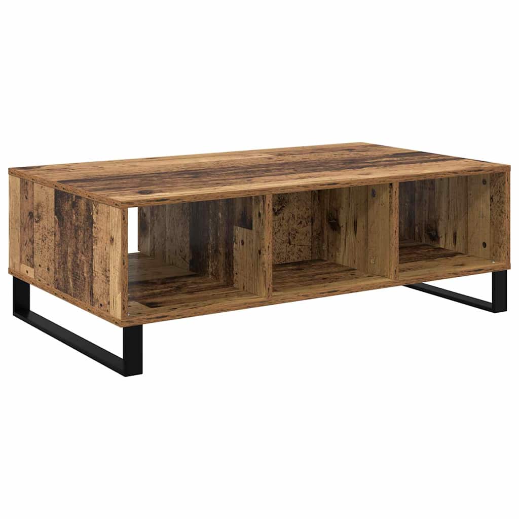 Salontafel Oudhout 104 x 60 x 35 cm Bewerkt hout is nu te koop bij PeponiXL, paradijselijk wonen!