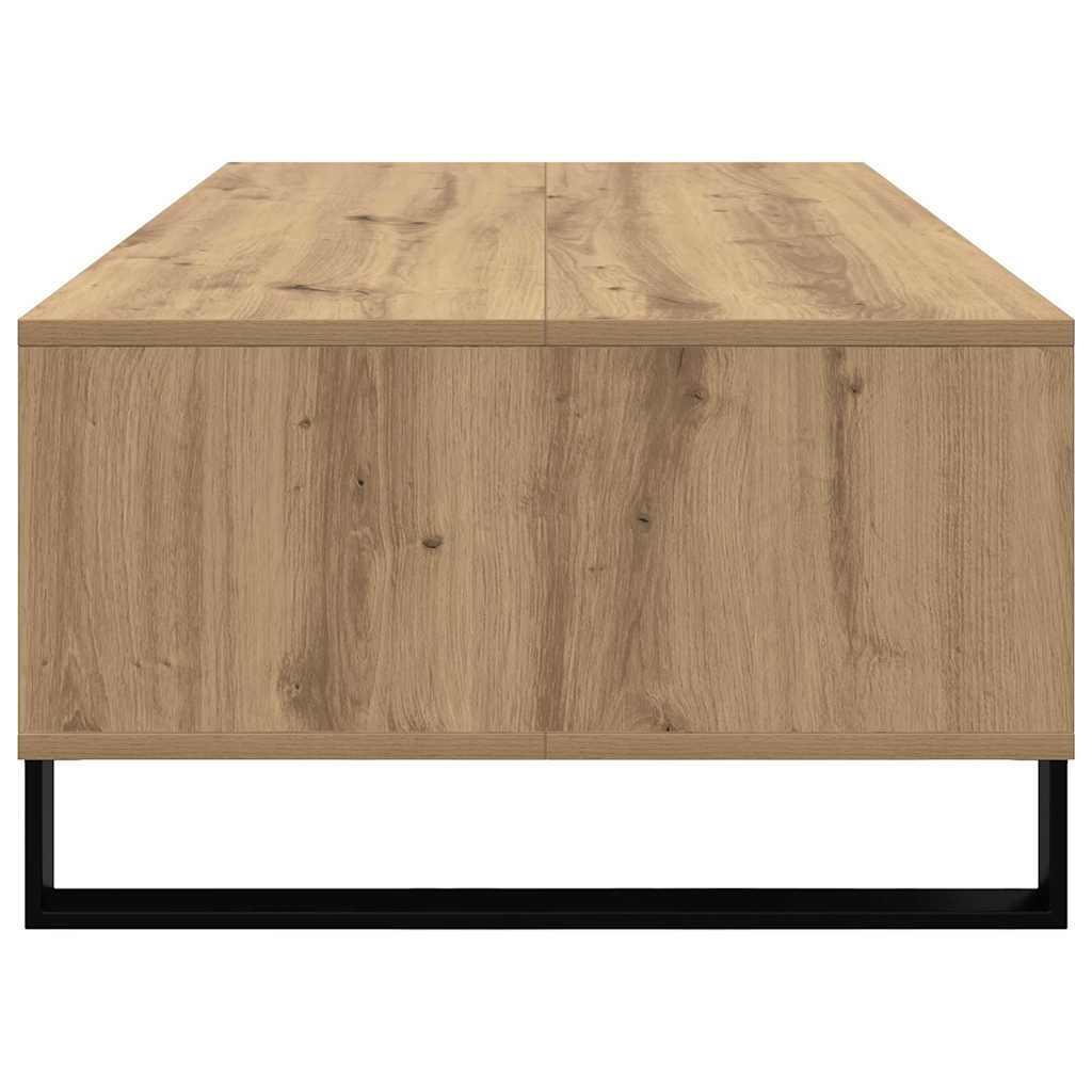 Salontafel Artisan Eiken 104 x 60 x 35 cm Bewerkt hout is nu te koop bij PeponiXL, paradijselijk wonen!