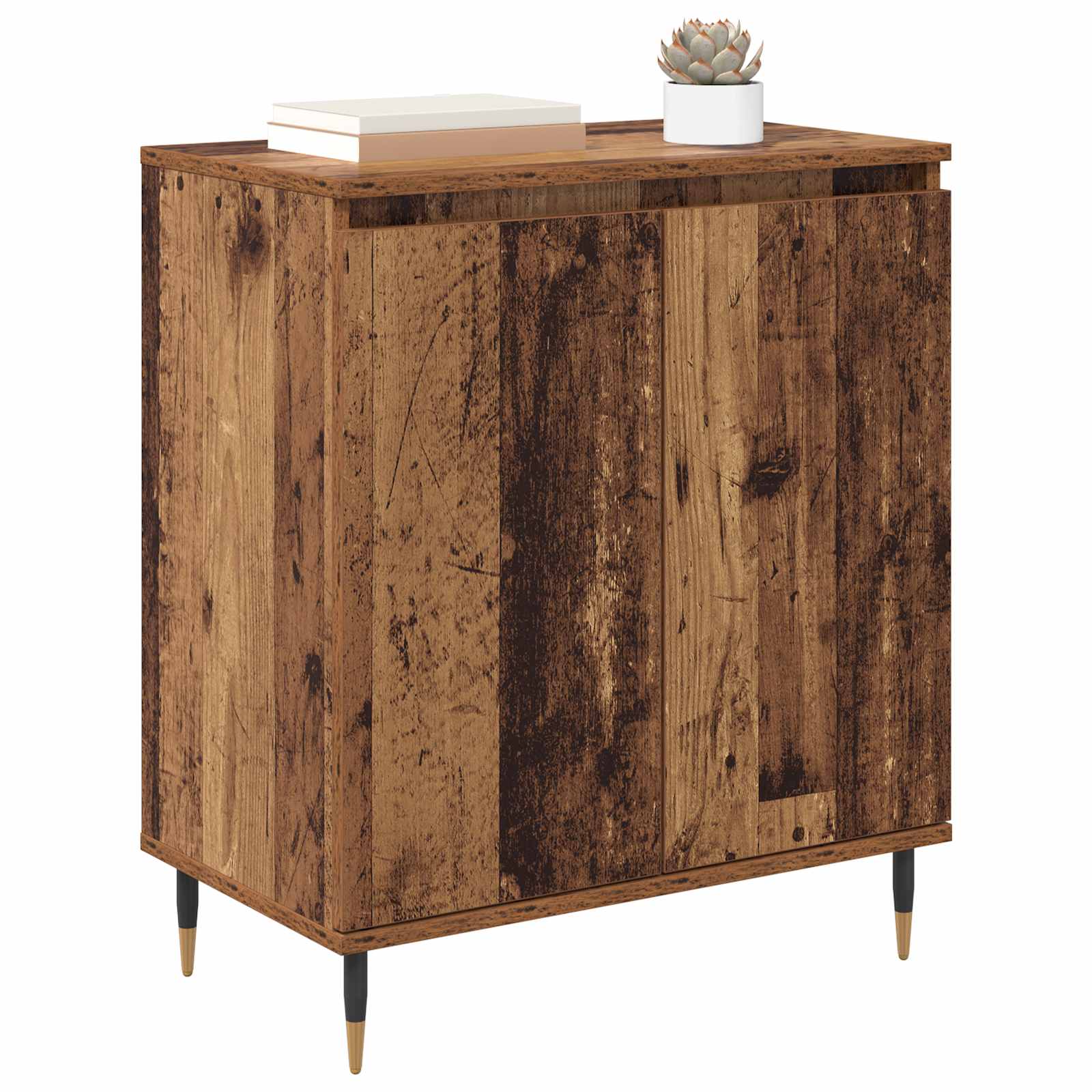 Dressoir Oud Hout 60 x 35 x 70 cm Bewerkt hout is nu te koop bij PeponiXL, paradijselijk wonen!
