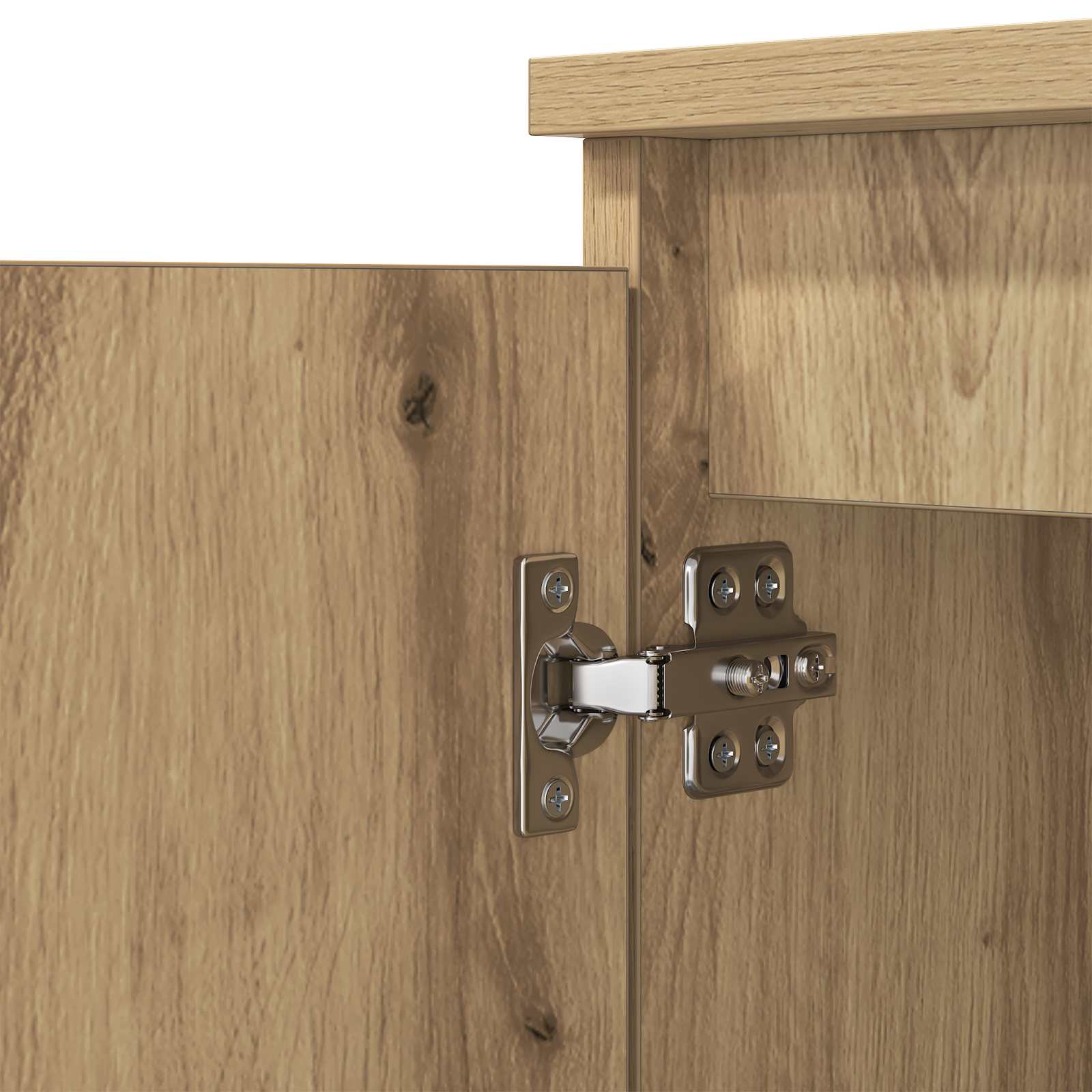Dressoir Artisan Eiken 60 x 35 x 70 cm Bewerkt hout is nu te koop bij PeponiXL, paradijselijk wonen!