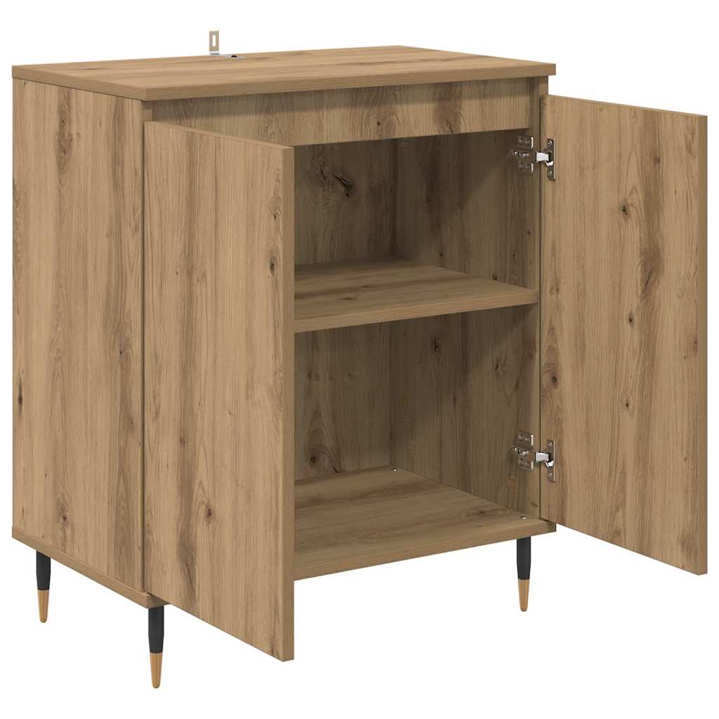 Dressoir Artisan Eiken 60 x 35 x 70 cm Bewerkt hout is nu te koop bij PeponiXL, paradijselijk wonen!