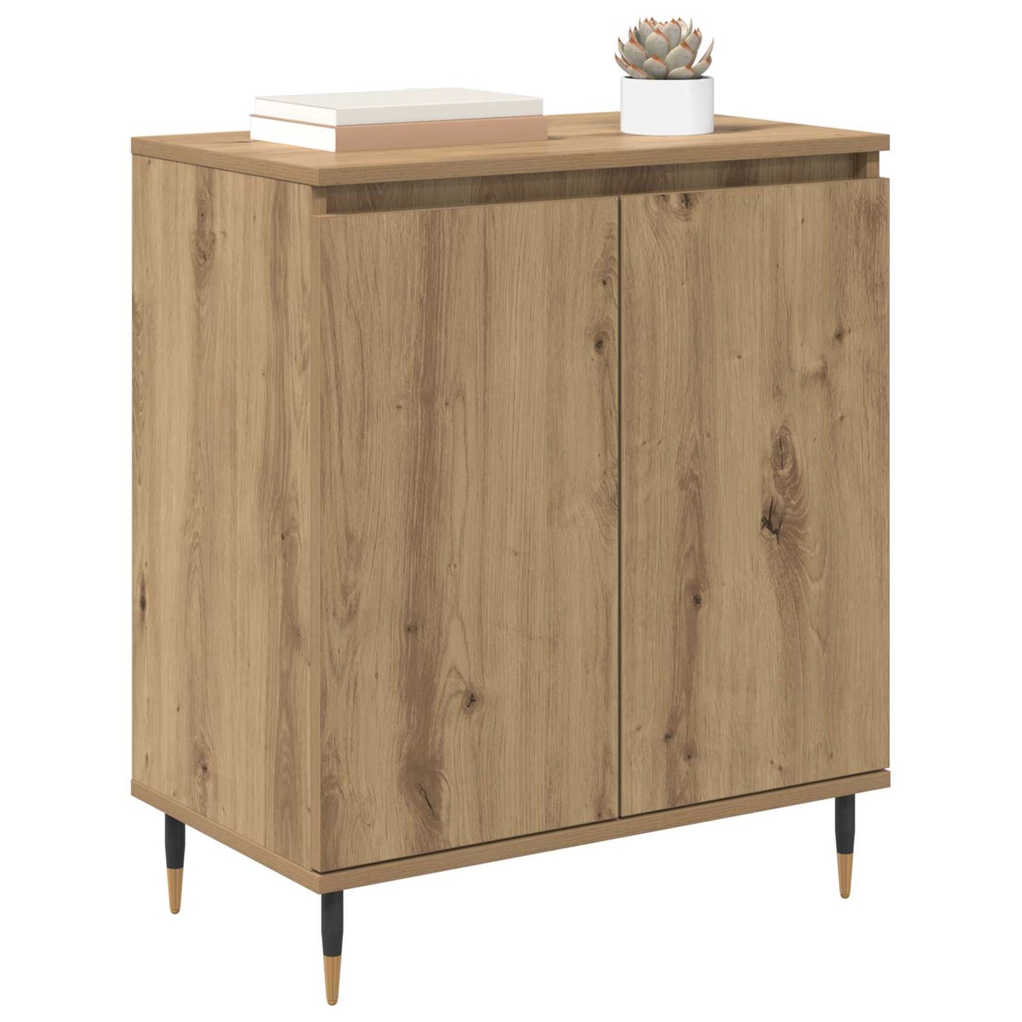 Dressoir Artisan Eiken 60 x 35 x 70 cm Bewerkt hout is nu te koop bij PeponiXL, paradijselijk wonen!