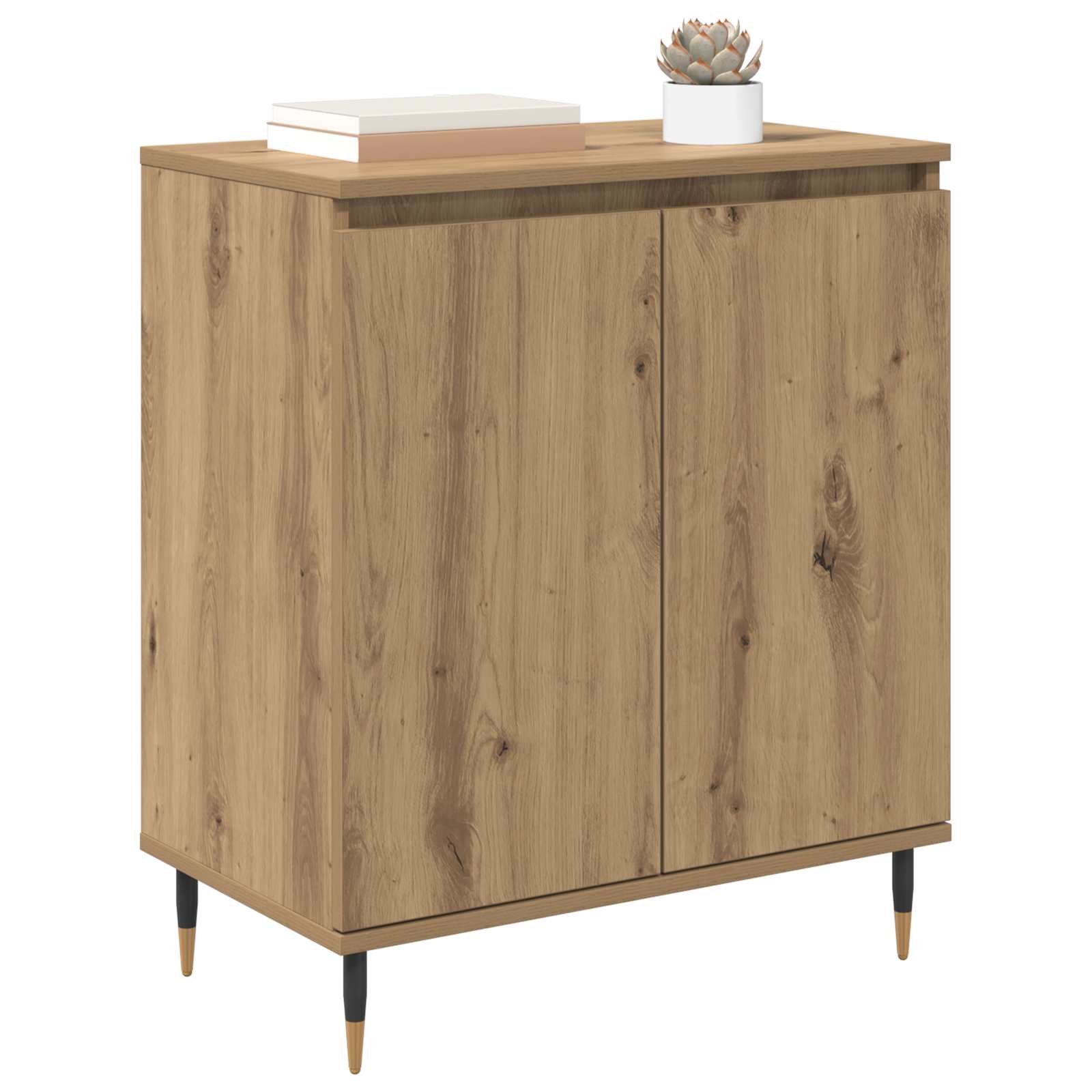 Dressoir Artisan Eiken 60 x 35 x 70 cm Bewerkt hout is nu te koop bij PeponiXL, paradijselijk wonen!