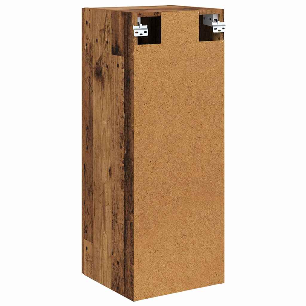 Wandkast Oud Hout 34,5 x 34 x 90 cm Bewerkt hout is nu te koop bij PeponiXL, paradijselijk wonen!