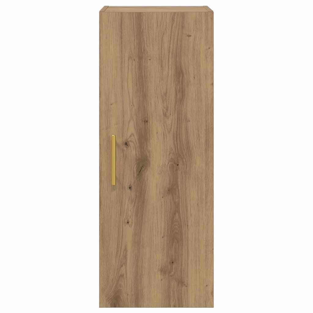 Wandkast Artisan Eiken 34,5 x 34 x 90 cm Bewerkt hout is nu te koop bij PeponiXL, paradijselijk wonen!