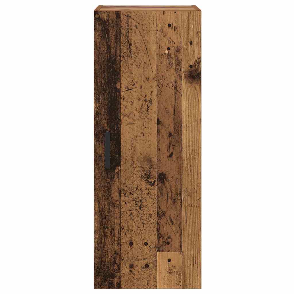 Wandkast Oud Hout 34,5 x 34 x 90 cm Bewerkt hout is nu te koop bij PeponiXL, paradijselijk wonen!