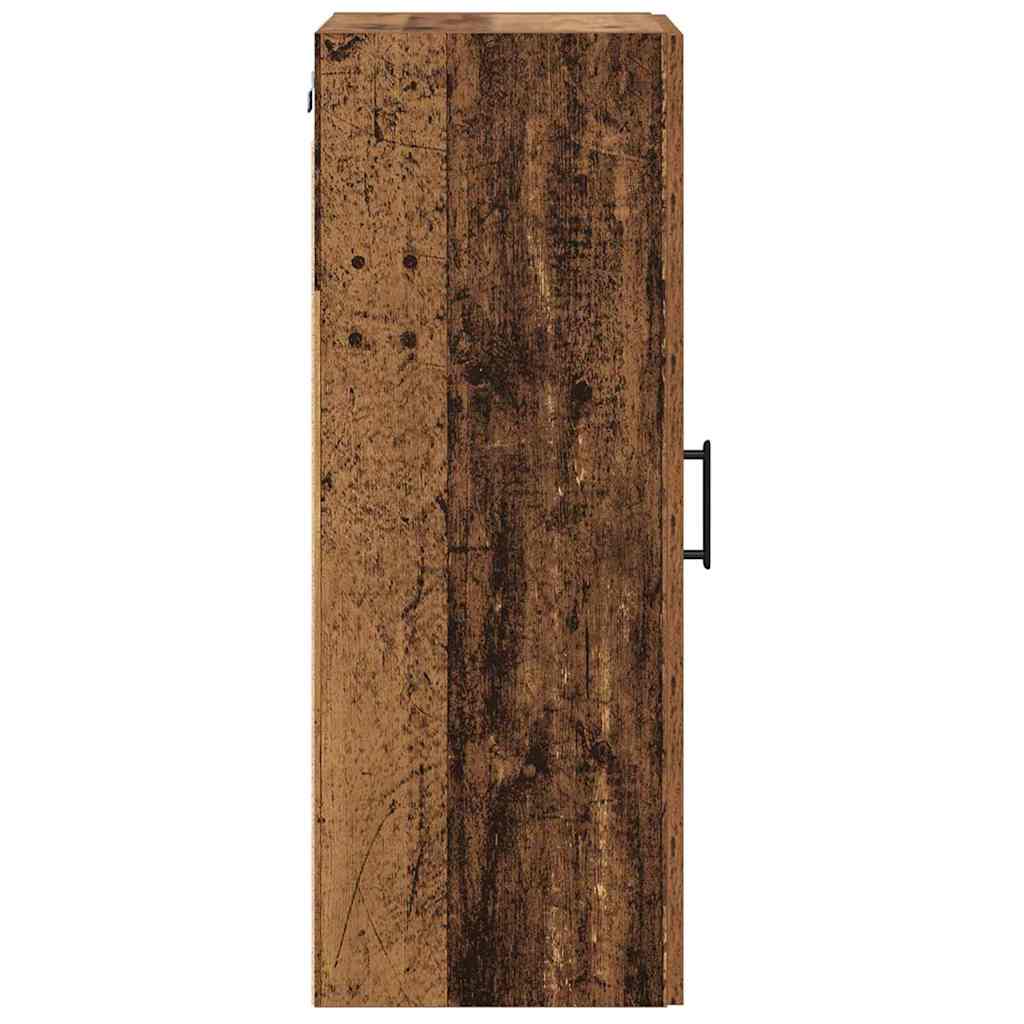 Wandkast Oud Hout 34,5 x 34 x 90 cm Bewerkt hout is nu te koop bij PeponiXL, paradijselijk wonen!