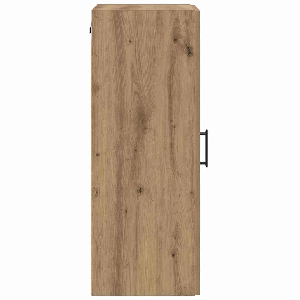 Wandkast Artisan Eiken 34,5 x 34 x 90 cm Bewerkt hout is nu te koop bij PeponiXL, paradijselijk wonen!