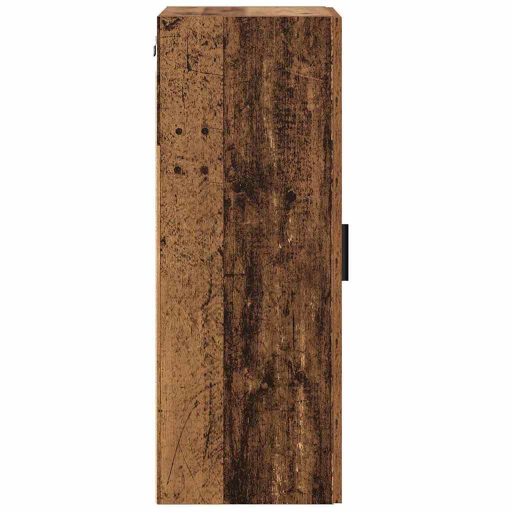 Wandkast Oud Hout 34,5 x 34 x 90 cm Bewerkt hout is nu te koop bij PeponiXL, paradijselijk wonen!