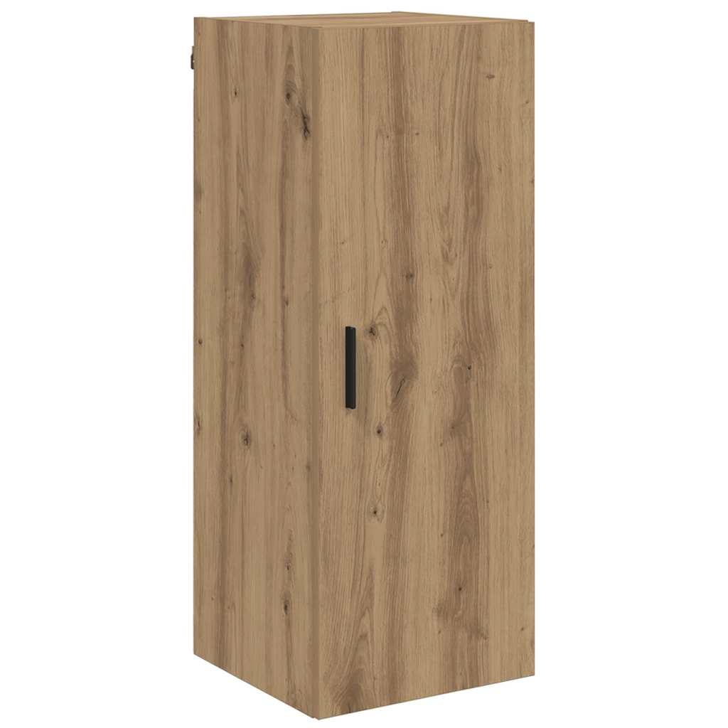 Wandkast Artisan Eiken 34,5 x 34 x 90 cm Bewerkt hout is nu te koop bij PeponiXL, paradijselijk wonen!