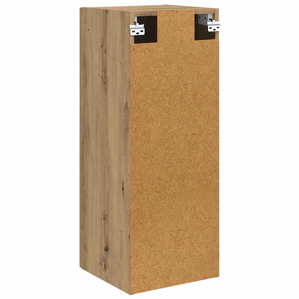 Wandkast Artisan Eiken 34,5 x 34 x 90 cm Bewerkt hout is nu te koop bij PeponiXL, paradijselijk wonen!