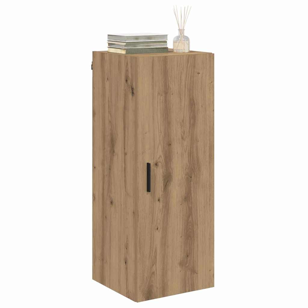Wandkast Artisan Eiken 34,5 x 34 x 90 cm Bewerkt hout is nu te koop bij PeponiXL, paradijselijk wonen!