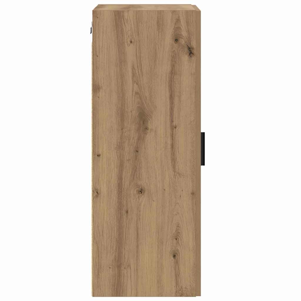 Wandkast Artisan Eiken 34,5 x 34 x 90 cm Bewerkt hout is nu te koop bij PeponiXL, paradijselijk wonen!