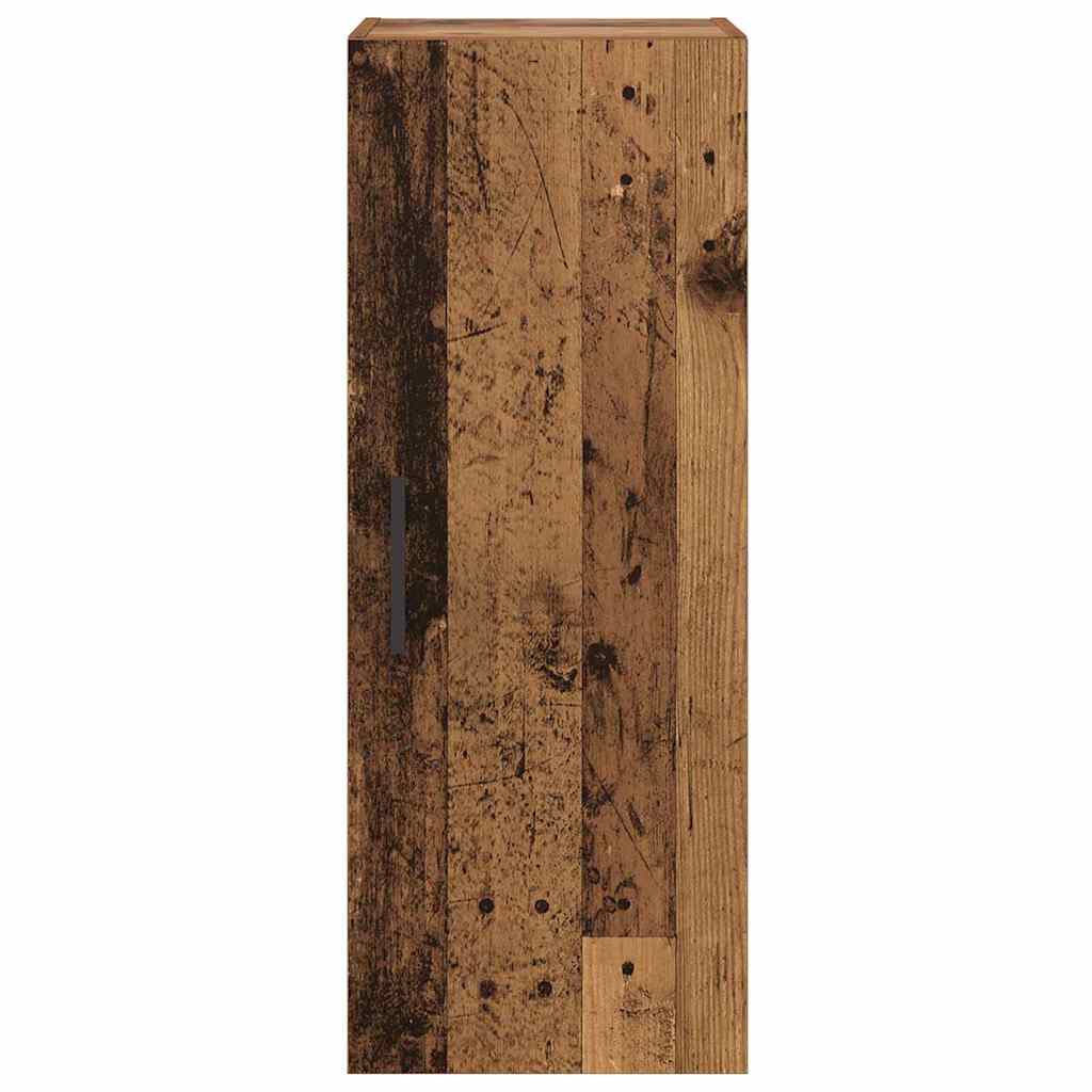 Wandkast Oud Hout 34,5 x 34 x 90 cm Bewerkt hout is nu te koop bij PeponiXL, paradijselijk wonen!