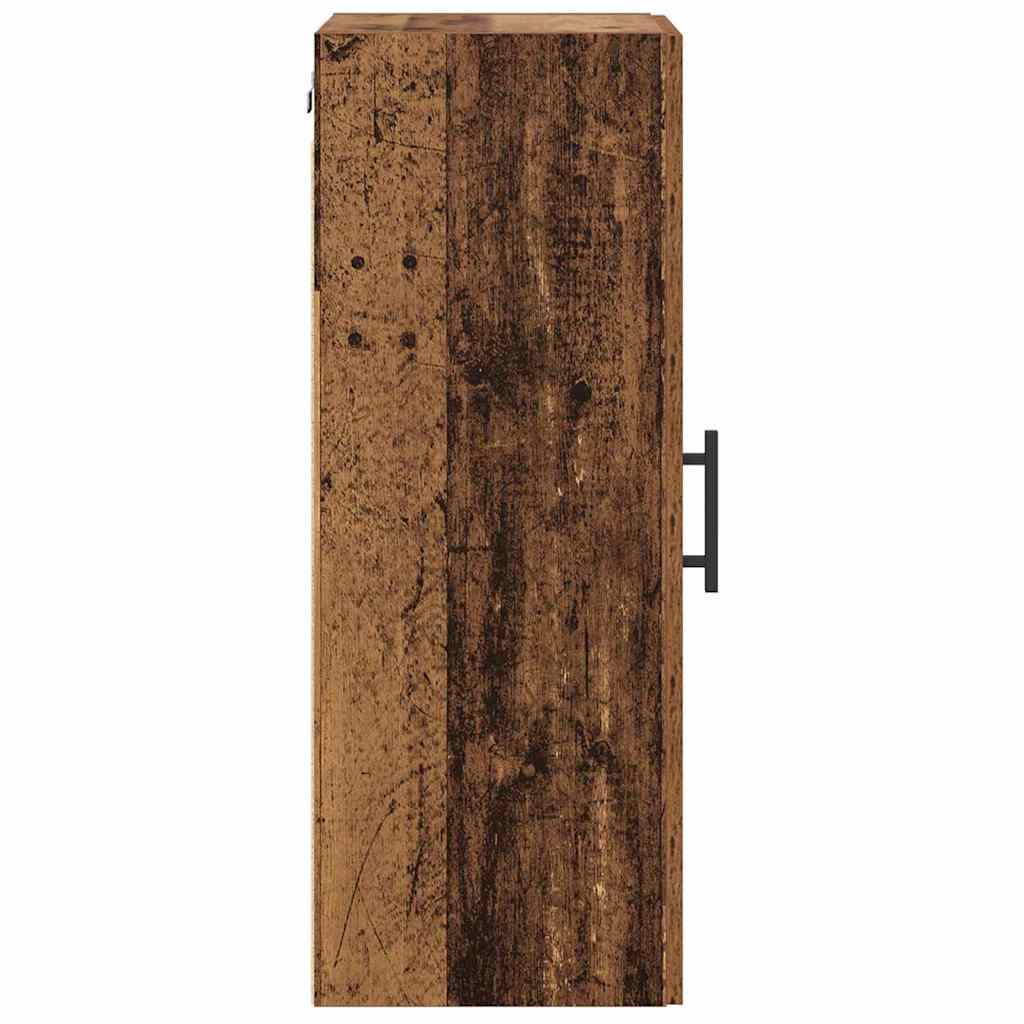 Wandkast Oud Hout 34,5 x 34 x 90 cm Bewerkt hout is nu te koop bij PeponiXL, paradijselijk wonen!