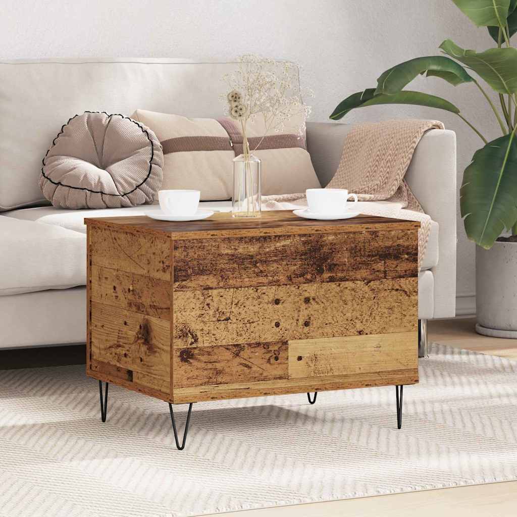 Salontafel Oud Hout 60 x 44,5 x 45 cm Bewerkt hout is nu te koop bij PeponiXL, paradijselijk wonen!