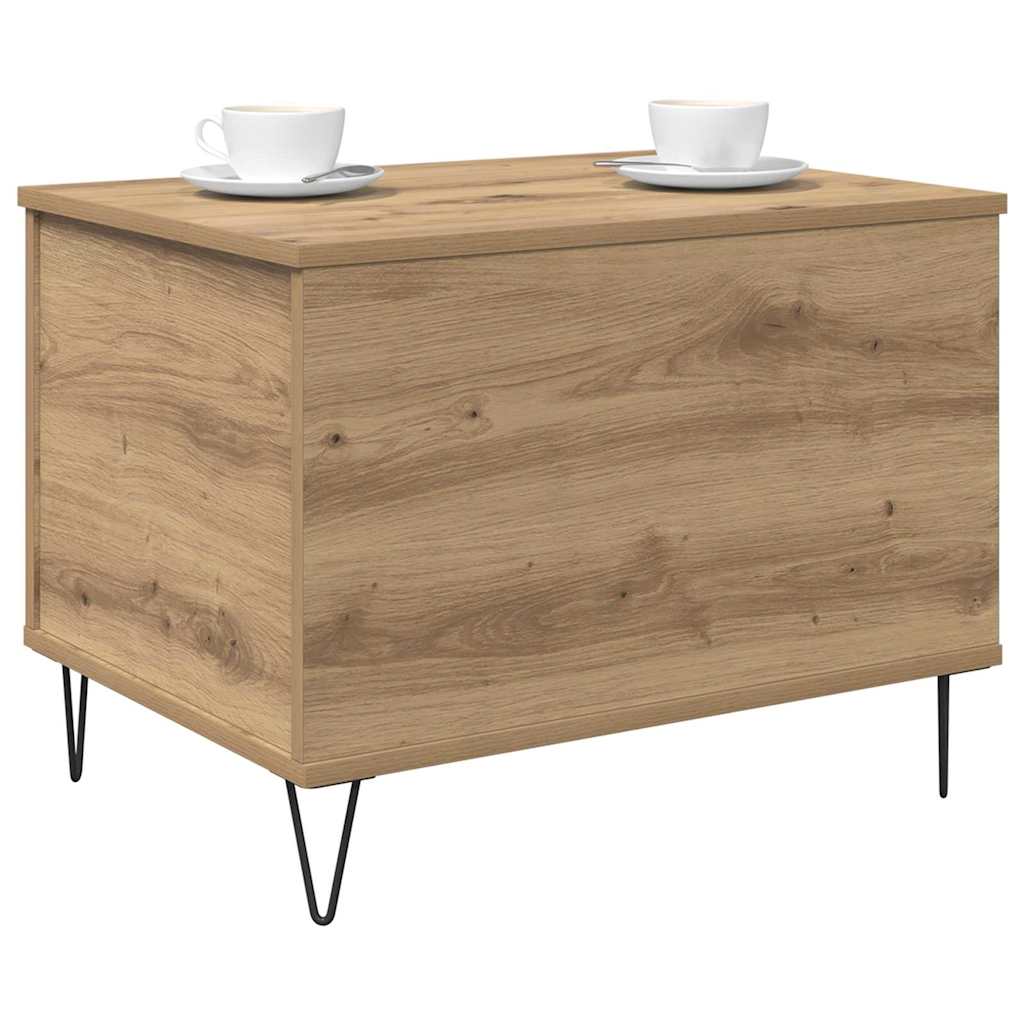 Salontafel Artisan Eiken 60 x 44,5 x 45 cm Bewerkt hout is nu te koop bij PeponiXL, paradijselijk wonen!