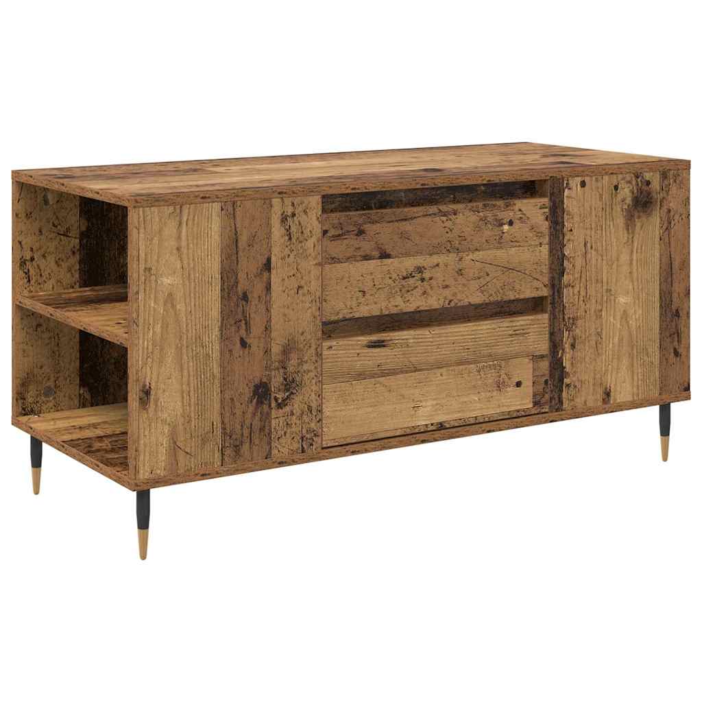 Salontafel met lade Oud Hout 102 x 44,5 x 50 cm Bewerkt hout is nu te koop bij PeponiXL, paradijselijk wonen!