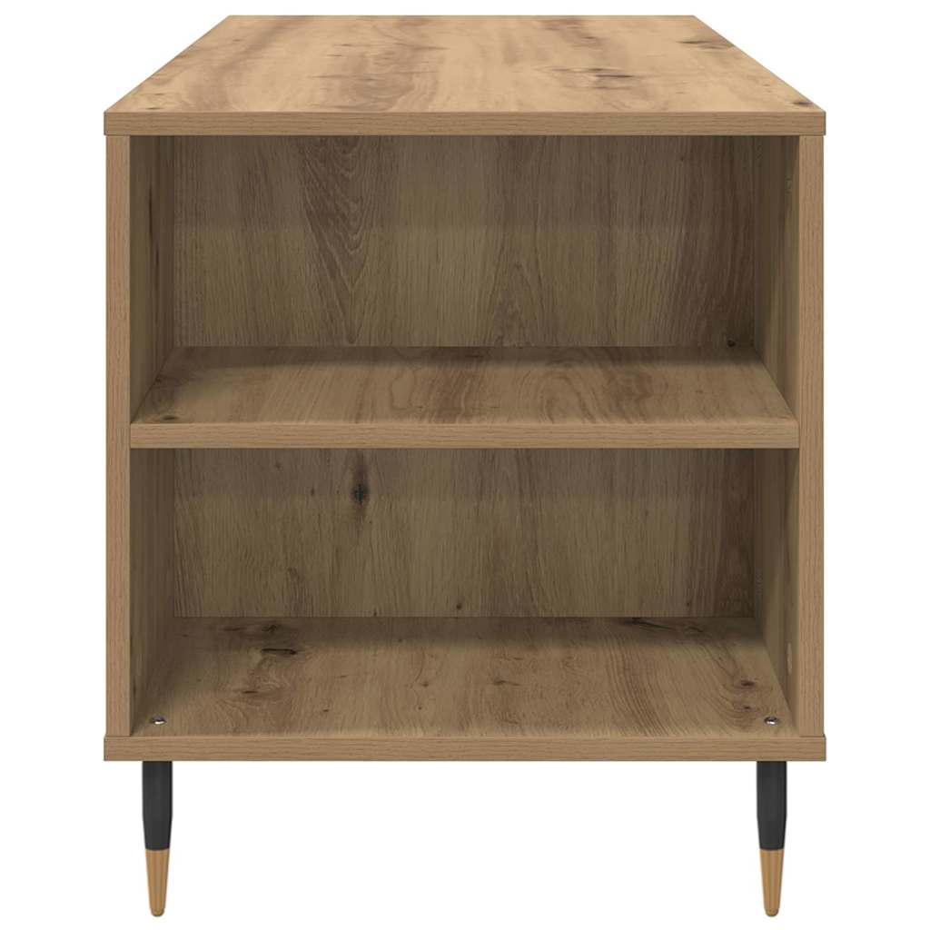 Salontafel Artisan Eiken 102 x 44,5 x 50 cm Bewerkt hout is nu te koop bij PeponiXL, paradijselijk wonen!