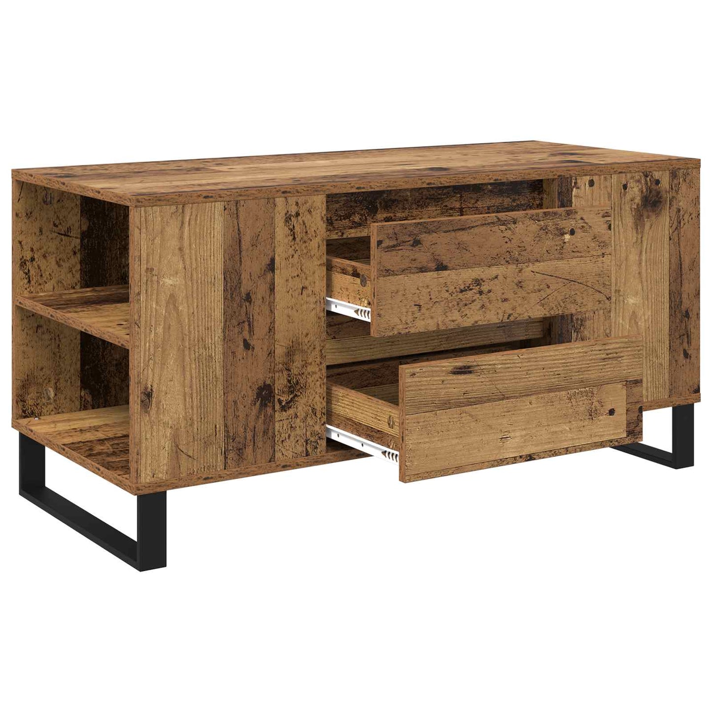 Salontafel Oud Hout 102 x 44,5 x 50 cm Bewerkt hout is nu te koop bij PeponiXL, paradijselijk wonen!