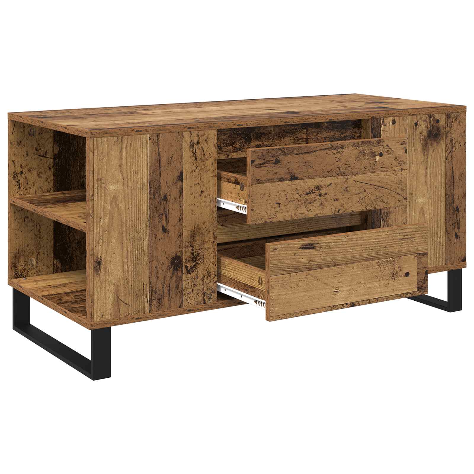 Salontafel Oud Hout 102 x 44,5 x 50 cm Bewerkt hout is nu te koop bij PeponiXL, paradijselijk wonen!