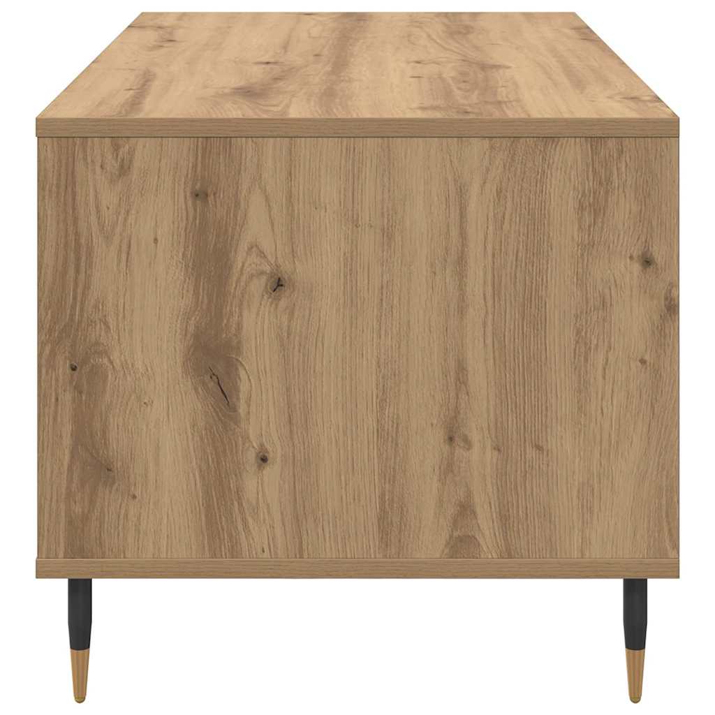 Salontafel met lade Artisan Eiken 90 x 49 x 45 cm Bewerkt hout is nu te koop bij PeponiXL, paradijselijk wonen!