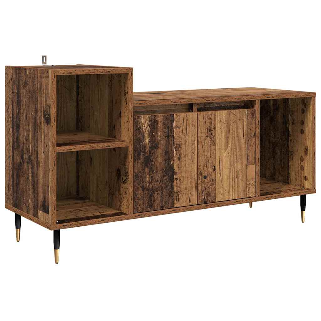 TV-kast Oud Hout 100 x 35 x 55 cm Bewerkt hout is nu te koop bij PeponiXL, paradijselijk wonen!
