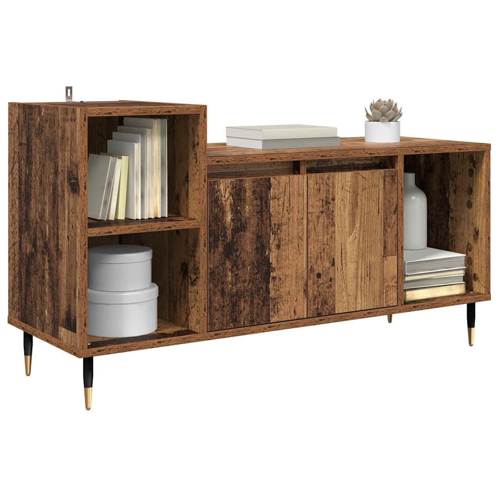TV-kast Oud Hout 100 x 35 x 55 cm Bewerkt hout is nu te koop bij PeponiXL, paradijselijk wonen!
