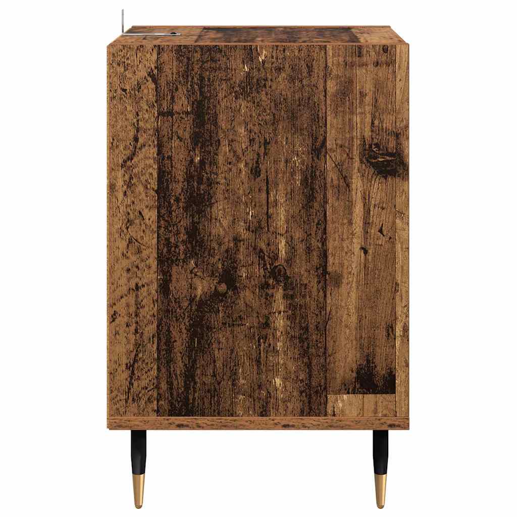 TV-kast Oud Hout 100 x 35 x 55 cm Bewerkt hout is nu te koop bij PeponiXL, paradijselijk wonen!