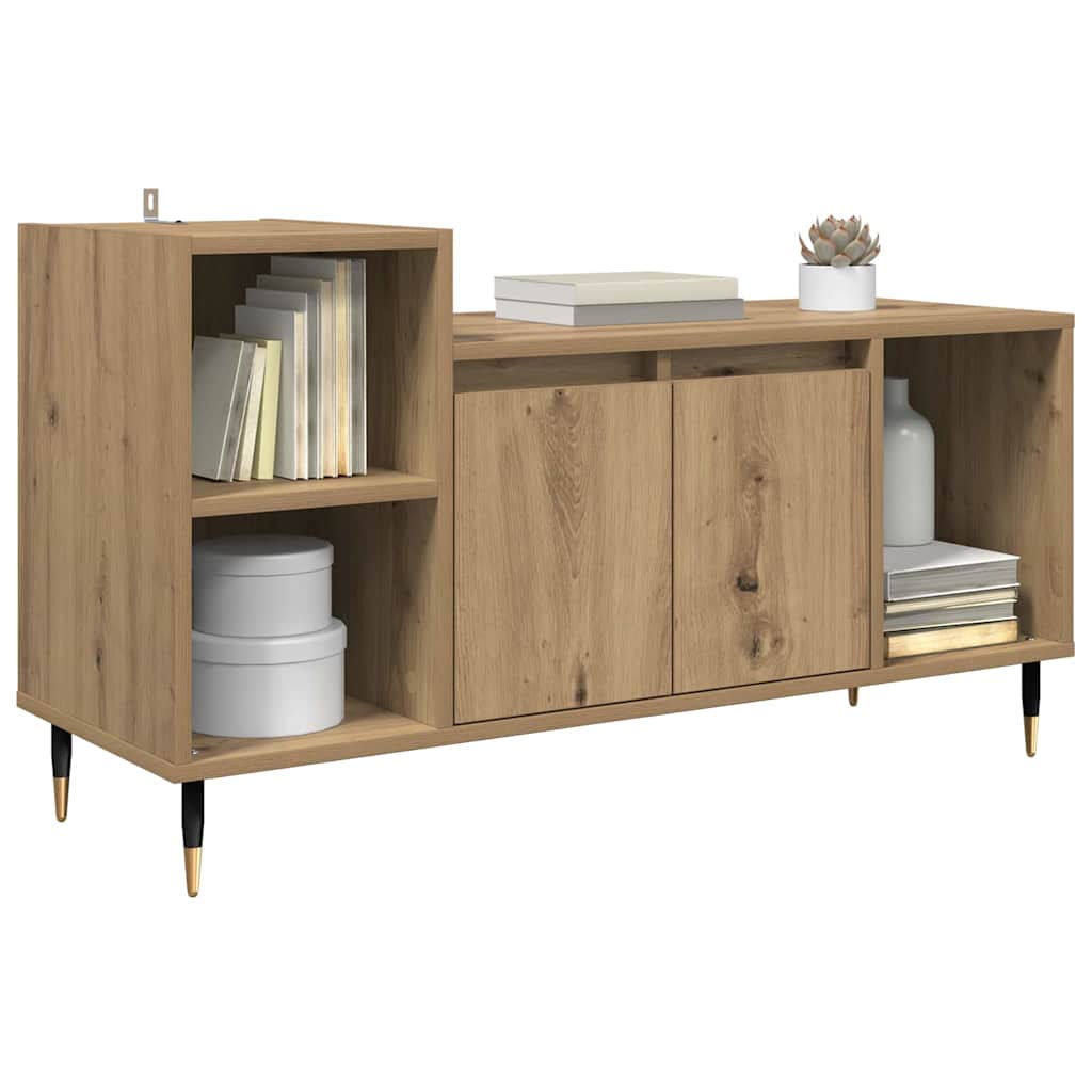 TV-kast Artisan Eiken 100 x 35 x 55 cm Bewerkt hout is nu te koop bij PeponiXL, paradijselijk wonen!