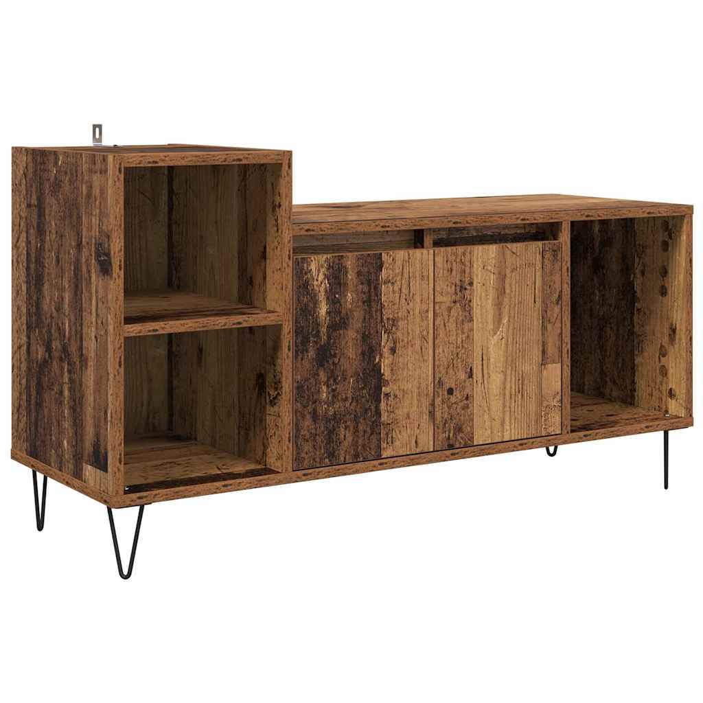 TV-kast Oud Hout 100 x 35 x 55 cm Bewerkt hout is nu te koop bij PeponiXL, paradijselijk wonen!