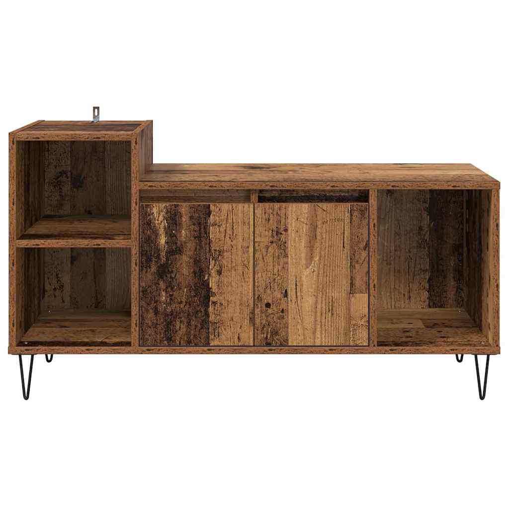 TV-kast Oud Hout 100 x 35 x 55 cm Bewerkt hout is nu te koop bij PeponiXL, paradijselijk wonen!