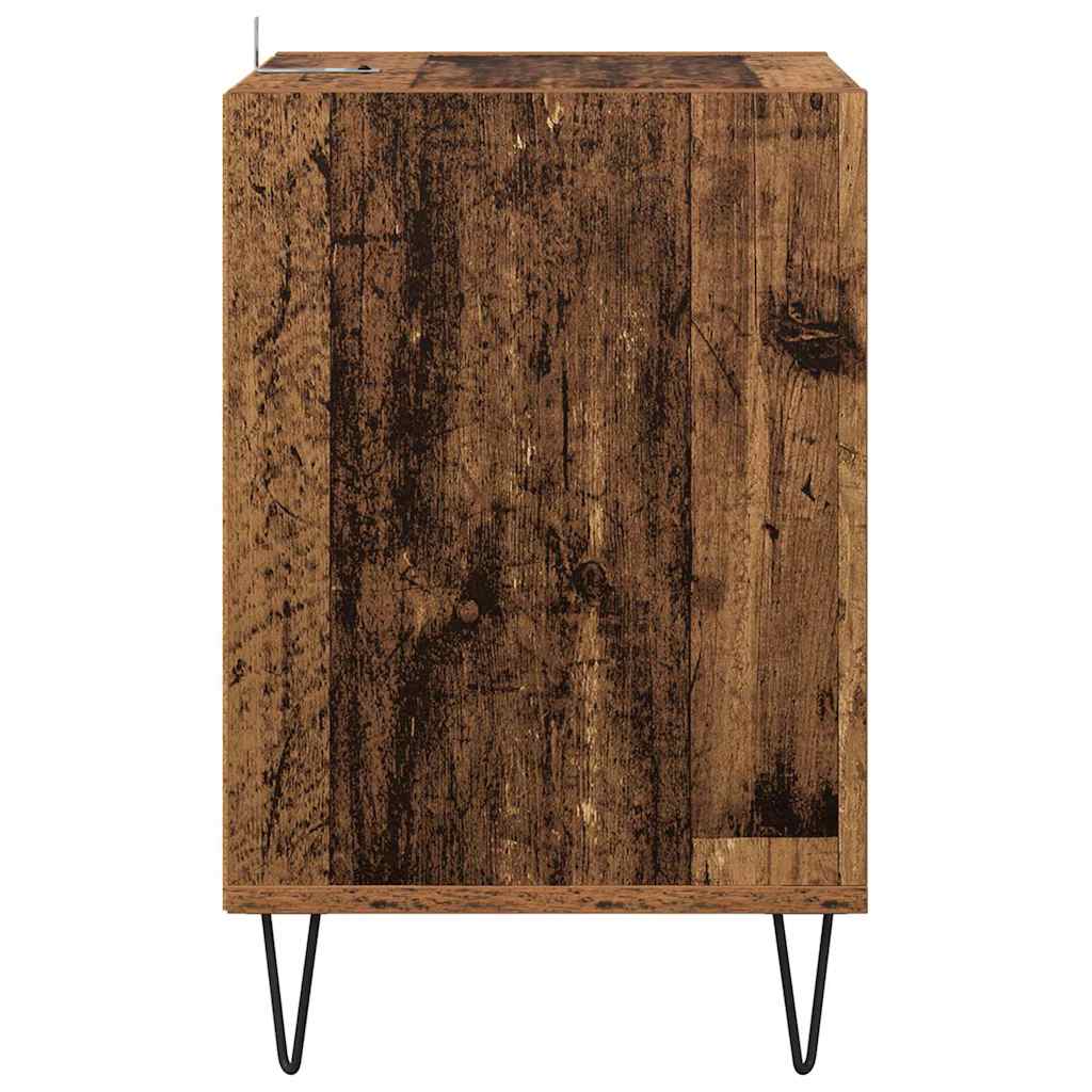 TV-kast Oud Hout 100 x 35 x 55 cm Bewerkt hout is nu te koop bij PeponiXL, paradijselijk wonen!