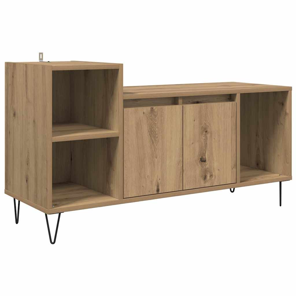 TV-kast Artisan Eiken 100 x 35 x 55 cm Bewerkt hout is nu te koop bij PeponiXL, paradijselijk wonen!