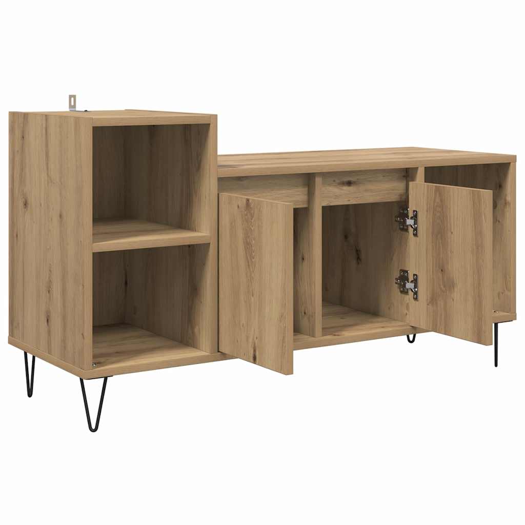TV-kast Artisan Eiken 100 x 35 x 55 cm Bewerkt hout is nu te koop bij PeponiXL, paradijselijk wonen!