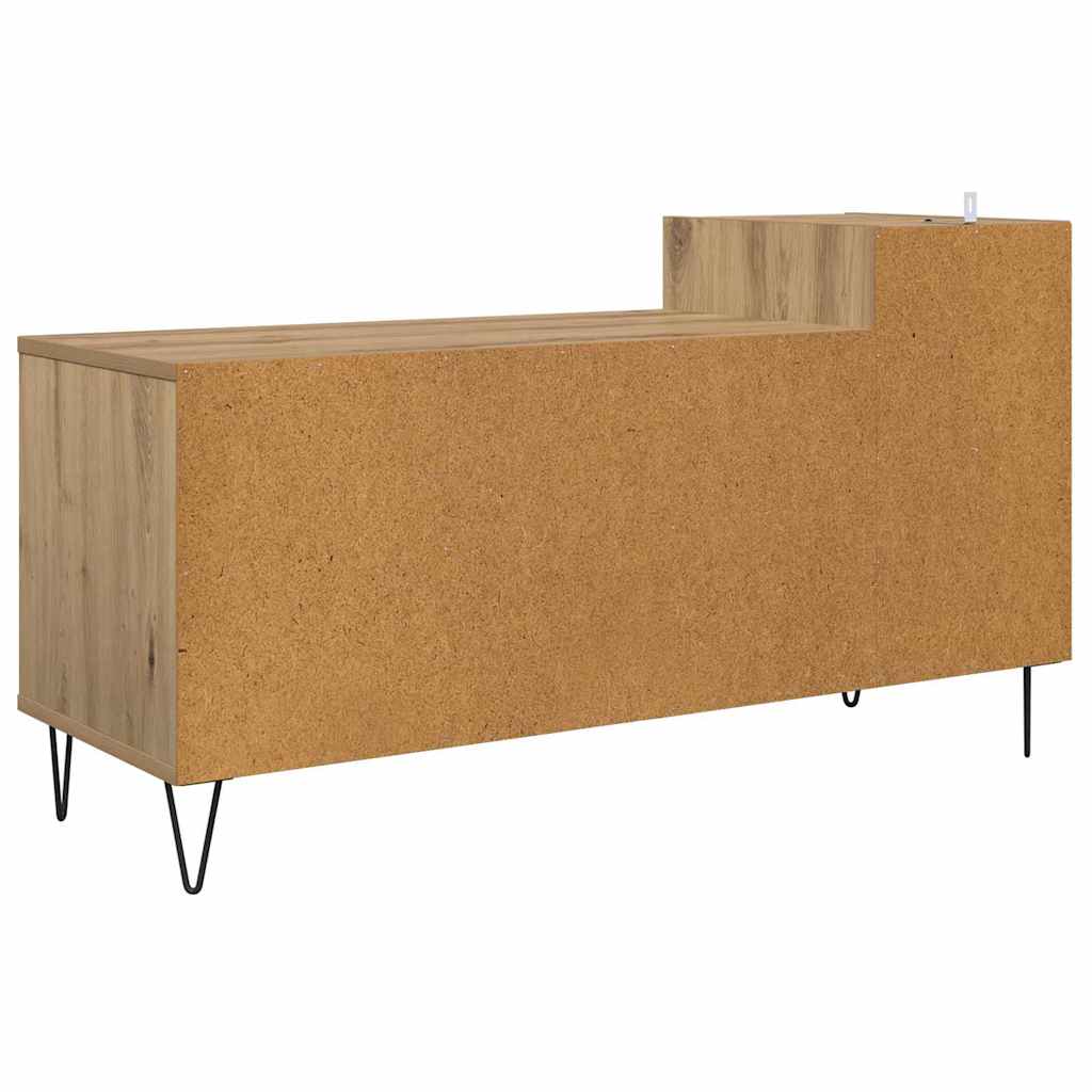 TV-kast Artisan Eiken 100 x 35 x 55 cm Bewerkt hout is nu te koop bij PeponiXL, paradijselijk wonen!