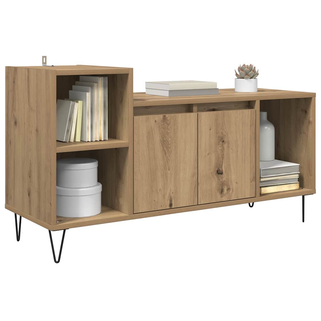 TV-kast Artisan Eiken 100 x 35 x 55 cm Bewerkt hout is nu te koop bij PeponiXL, paradijselijk wonen!