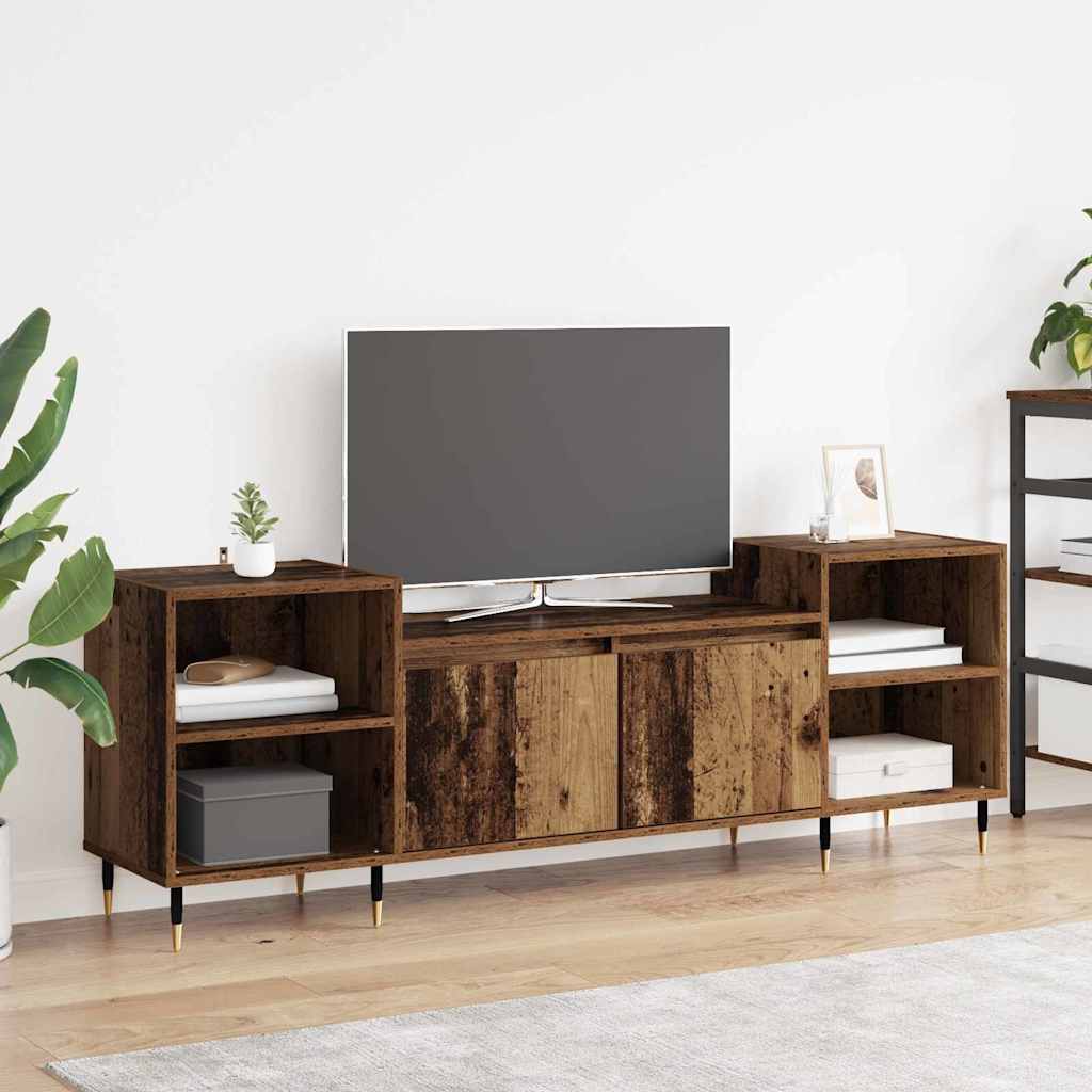 TV-kast Oud Hout 160 x 35 x 55 cm Bewerkt hout is nu te koop bij PeponiXL, paradijselijk wonen!