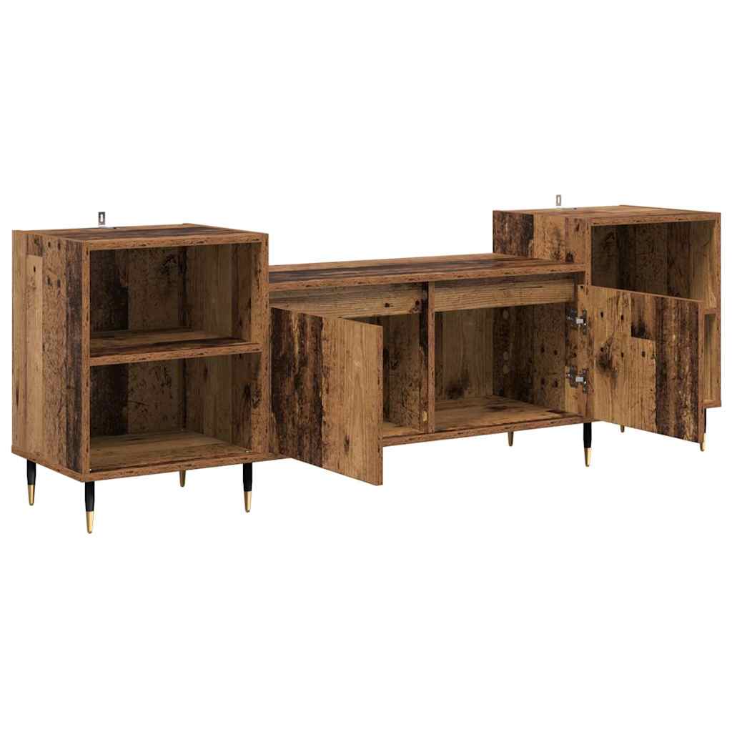 TV-kast Oud Hout 160 x 35 x 55 cm Bewerkt hout is nu te koop bij PeponiXL, paradijselijk wonen!