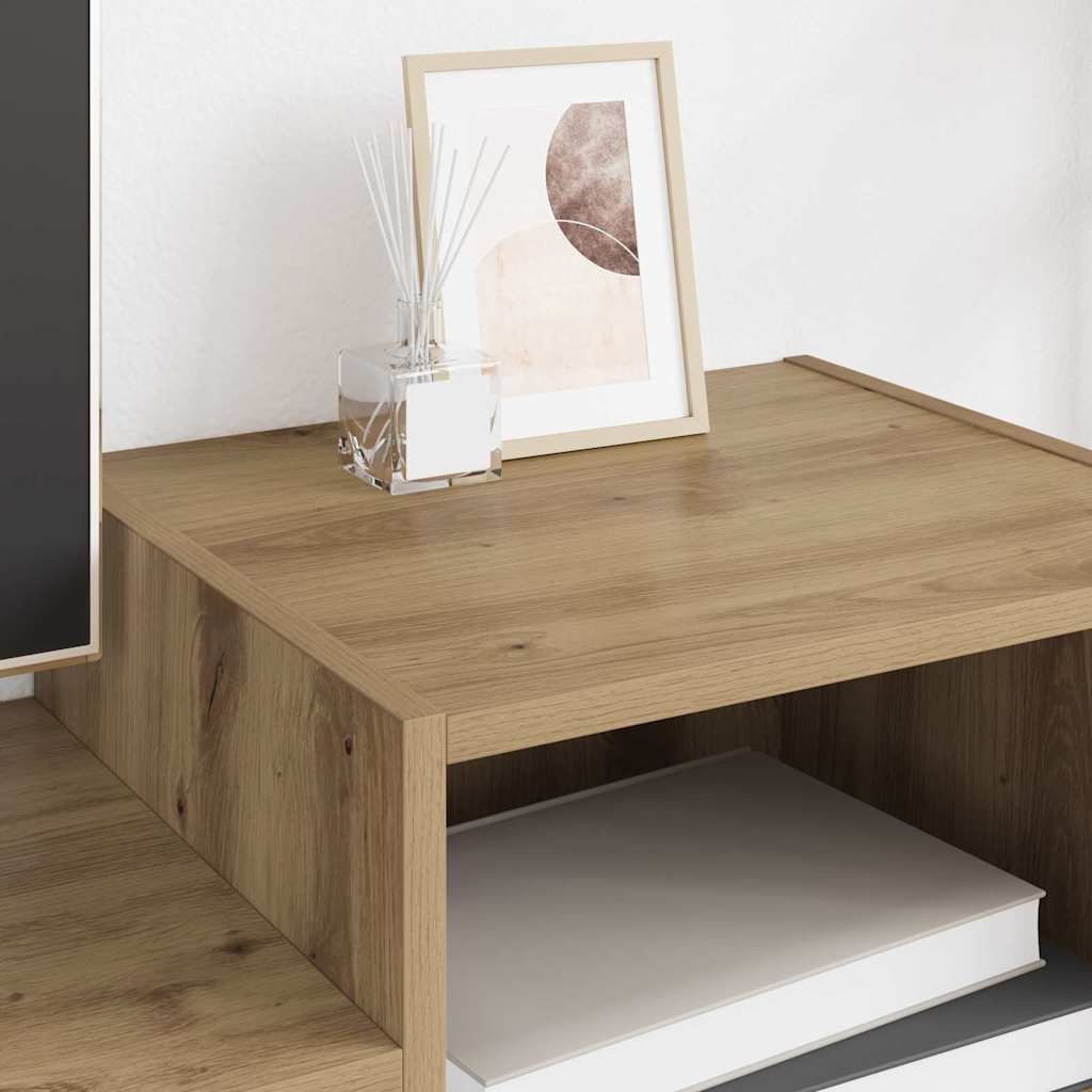 TV-kast Artisan Eiken 160 x 35 x 55 cm Bewerkt hout is nu te koop bij PeponiXL, paradijselijk wonen!