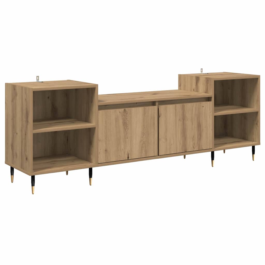 TV-kast Artisan Eiken 160 x 35 x 55 cm Bewerkt hout is nu te koop bij PeponiXL, paradijselijk wonen!