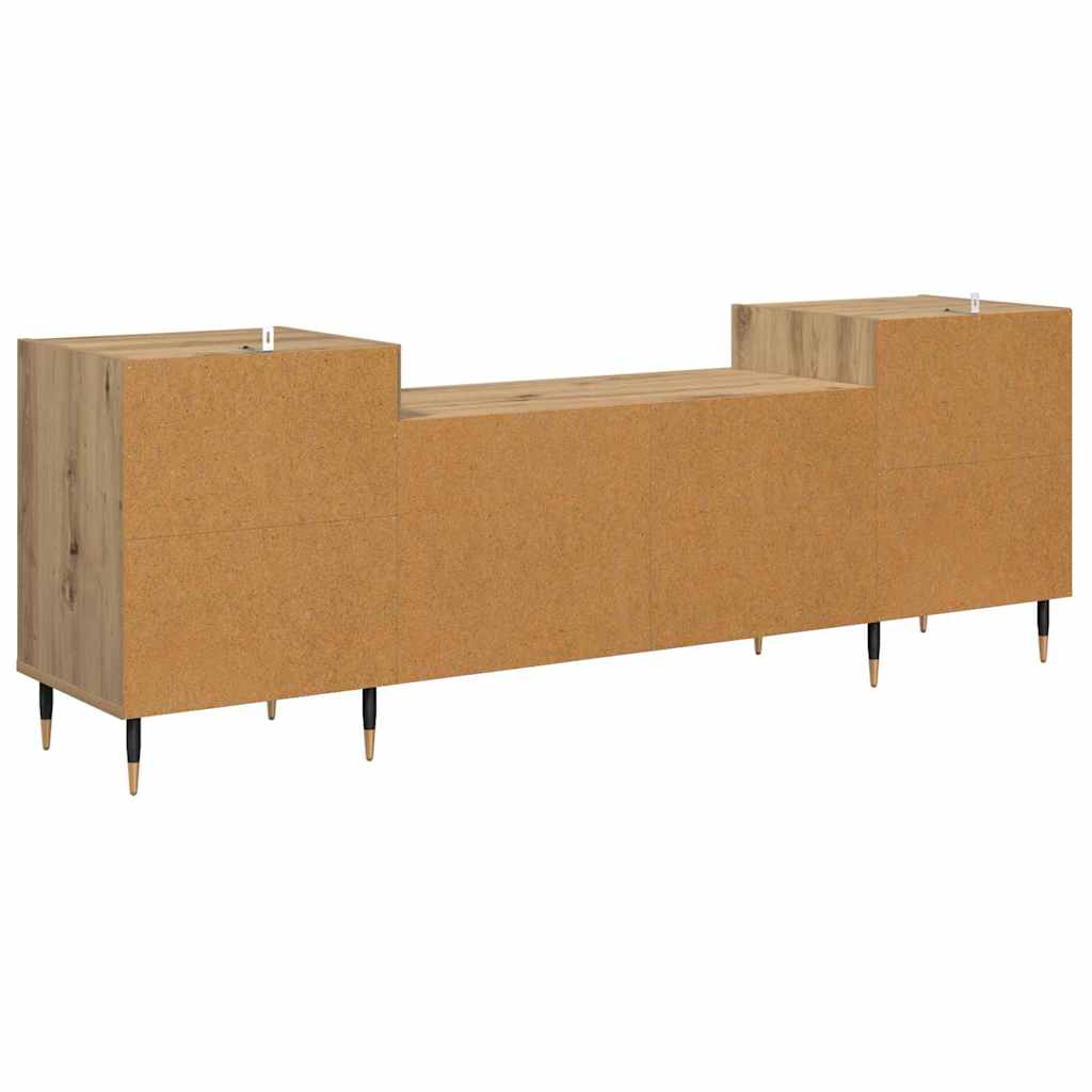 TV-kast Artisan Eiken 160 x 35 x 55 cm Bewerkt hout is nu te koop bij PeponiXL, paradijselijk wonen!
