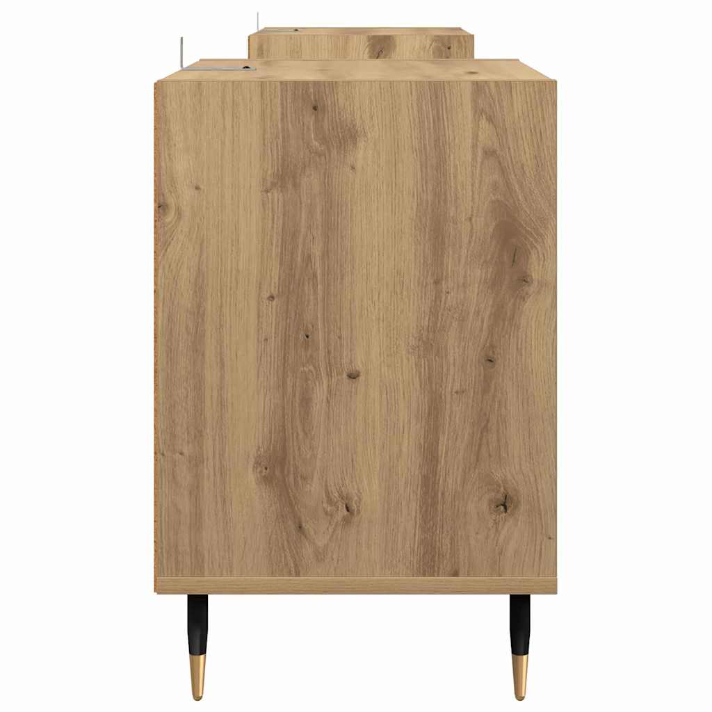 TV-kast Artisan Eiken 160 x 35 x 55 cm Bewerkt hout is nu te koop bij PeponiXL, paradijselijk wonen!