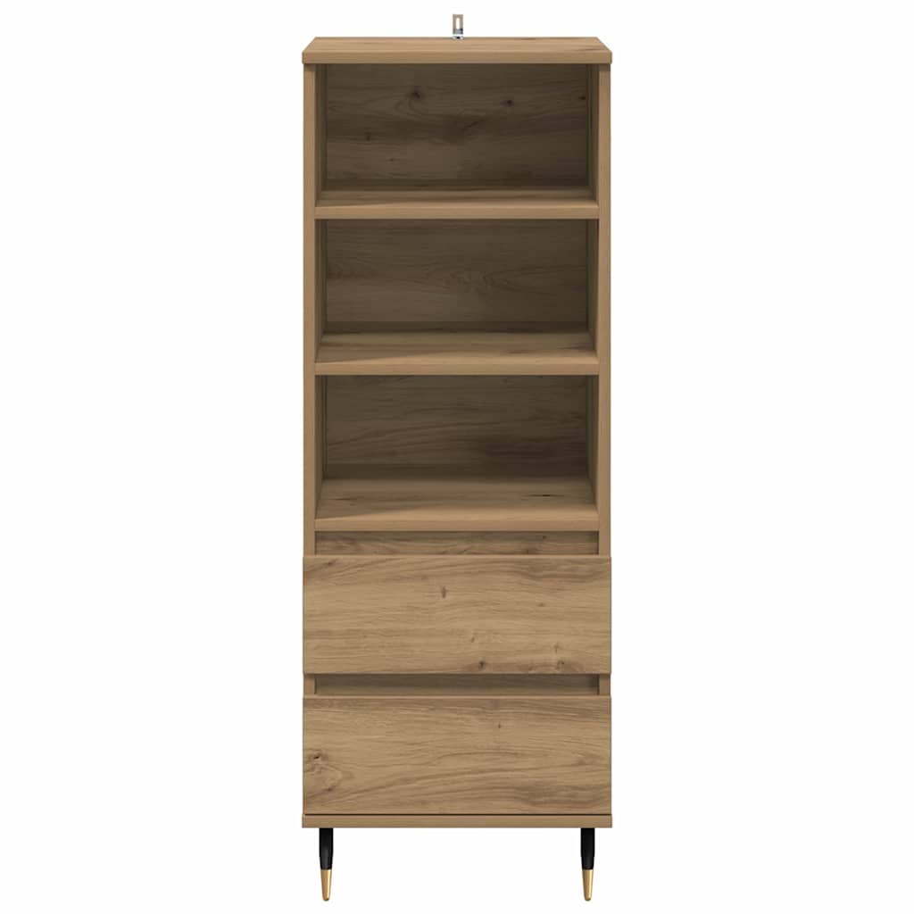Highboard met lade Artisan Eiken 40 x 36 x 110 cm Bewerkt hout is nu te koop bij PeponiXL, paradijselijk wonen!